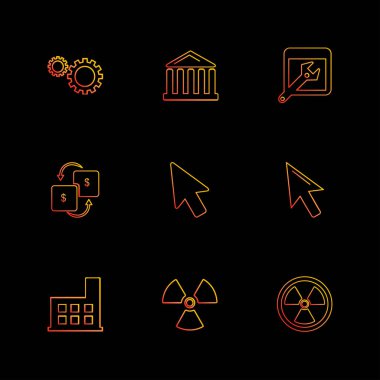 iş yaratıcı düz tasarım simgeler vektör koleksiyonu