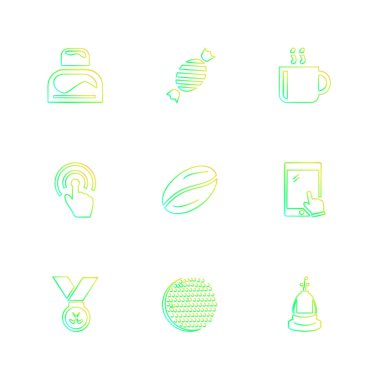 düz vektör çizim simgeler, App simgelerin ayarlamak   