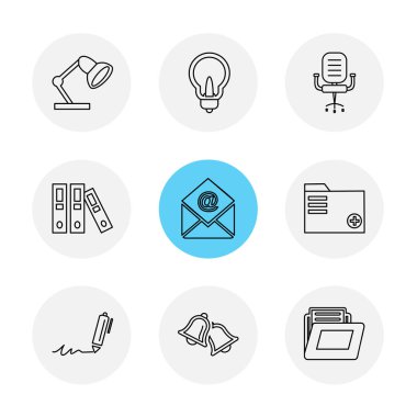 düz stil app simgeleri beyaz arka plan üzerinde renkli