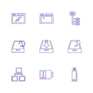 minimalist düz app simgeleri 