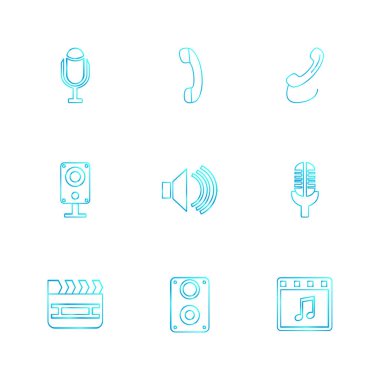 minimalist düz app simgeleri 