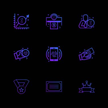 düz vektör çizim simgeler, App simgelerin ayarlamak   