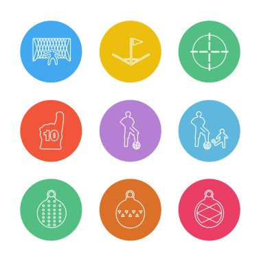 Beyaz arka plan üzerinde izole minimalist düz app simgeleri