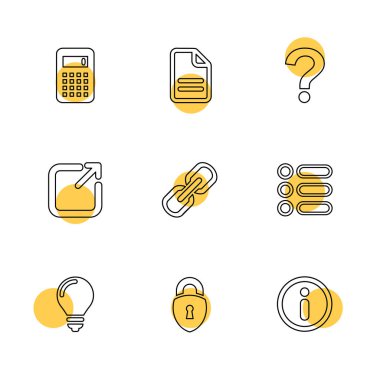 düz vektör çizim simgeler, beyaz arka plan üzerinde simgelerin ayarlamak 