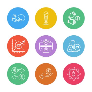 düz vektör çizim simgeler, App simgelerin ayarlamak   