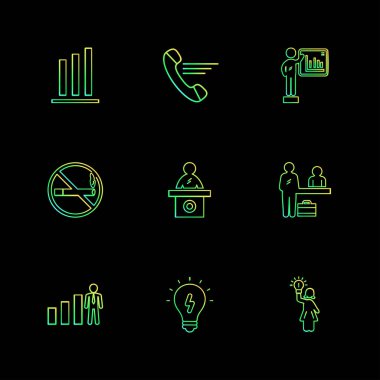 iş yaratıcı düz tasarım simgeler vektör koleksiyonu