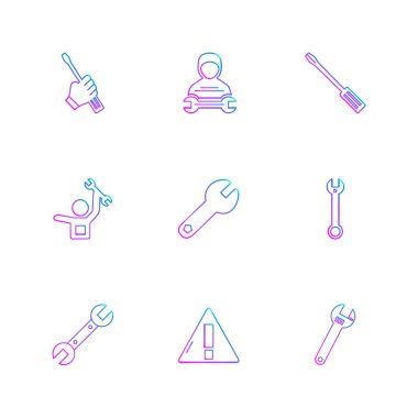 Beyaz arka plan üzerinde izole minimalist düz app simgeleri