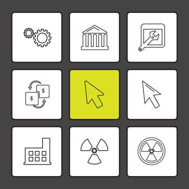 minimalist düz app simgeleri 