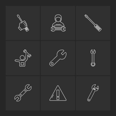 iş simgeleri kümesi, vektör illüstrasyonu 