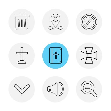 Beyaz arka plan üzerinde izole minimalist düz app simgeleri