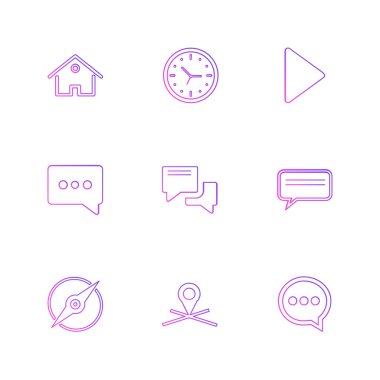 vektör çizim simgeler, beyaz arka plan üzerinde simgelerin ayarlamak