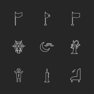 düz vektör çizim simgeler, App simgelerin ayarlamak 