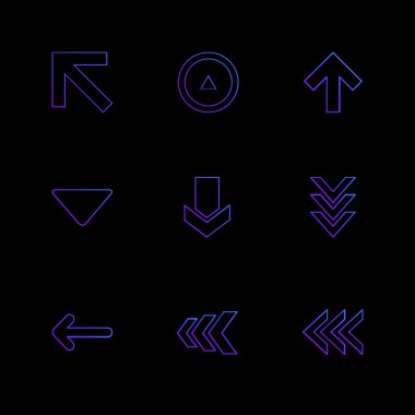 düz vektör çizim simgeler, App simgelerin ayarlamak 