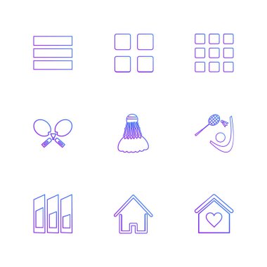 vektör çizim simgeler, beyaz arka plan üzerinde simgelerin ayarlamak