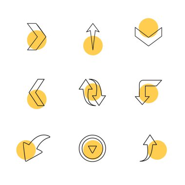 Beyaz arka plan basit düz app simgeleri