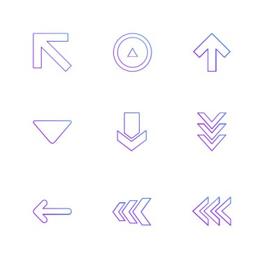 Beyaz arka plan üzerinde izole düz app simge kümesi