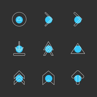 minimalist düz app simgeleri