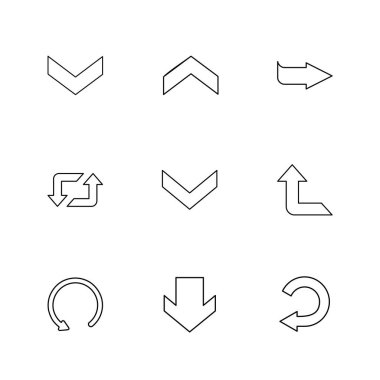 düz stil app simgeleri beyaz arka plan üzerinde renkli