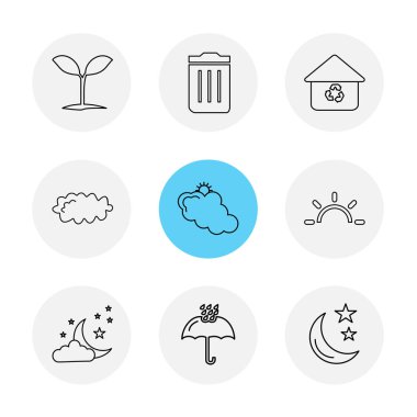 iş simgeleri kümesi, vektör illüstrasyonu 