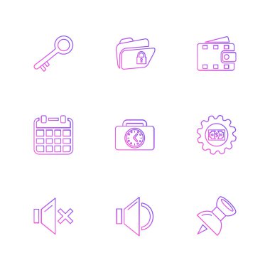 iş yaratıcı düz tasarım simgeler vektör koleksiyonu