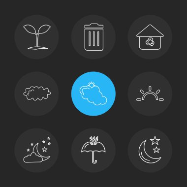 düz vektör çizim simgeler, App simgelerin ayarlamak 