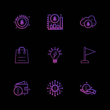 minimalist düz app simgeleri