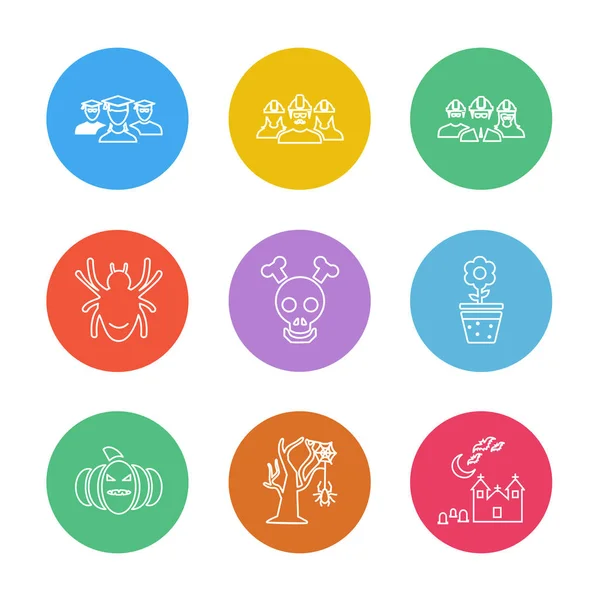 Beyaz arka plan, vektör çizim üzerinde en az yuvarlak web simgeler