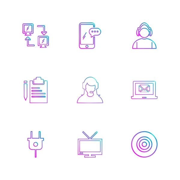 Vector Collection Business Creative Flat Design Icons — Stock Vector