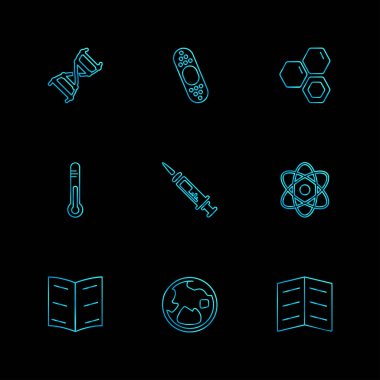 düz vektör çizim simgeler, App simgelerin ayarlamak   