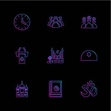 Minimalist düz app simgeler, vektör çizim dijital cihazlar için