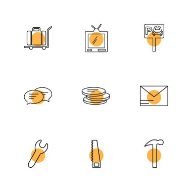 minimalist düz app simgeleri