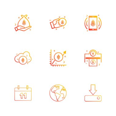 iş yaratıcı düz tasarım simgeler vektör koleksiyonu