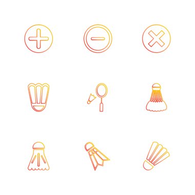 en az rasgele web simgeler, vektör çizim