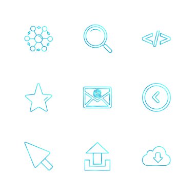 minimalist düz app simgeleri