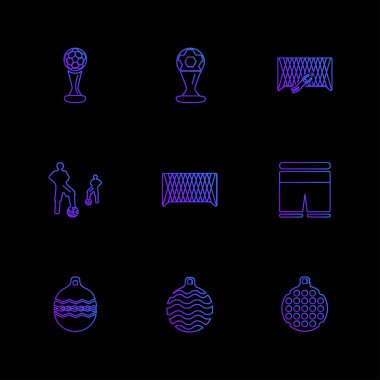 Minimalist düz app simgeler, vektör çizim dijital cihazlar için