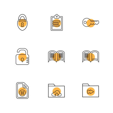 Beyaz arka plan üzerinde izole minimalist düz app simgeleri