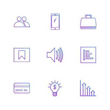 iş yaratıcı düz tasarım simgeler vektör koleksiyonu