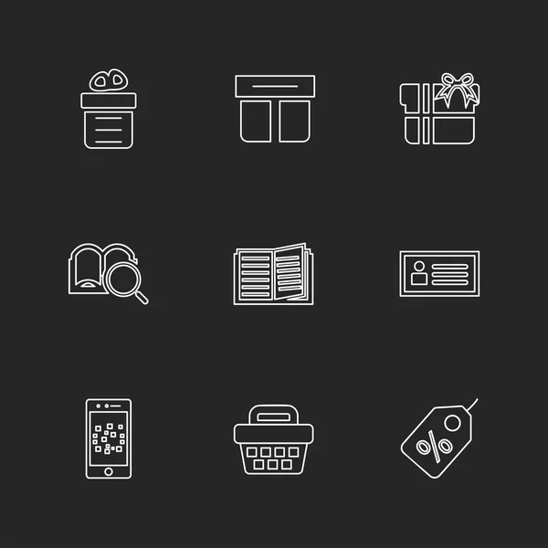 Flat Vector Illustration Icons Set App Icons — Stock Vector