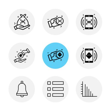 iş yaratıcı düz tasarım simgeler vektör koleksiyonu