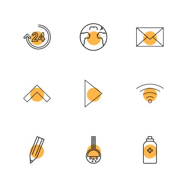 grafik basit app simgeler, vektör çizim