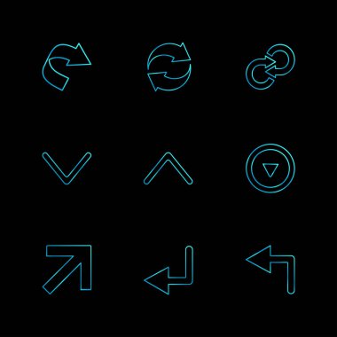 düz vektör çizim simgeler, App simgelerin ayarlamak   