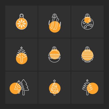 siyah arka plan üzerine minimalist düz app simgeleri