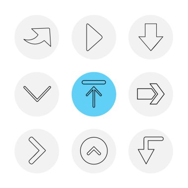 Beyaz arka plan üzerinde izole düz app simge kümesi