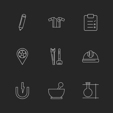 düz vektör çizim simgeler, App simgelerin ayarlamak   