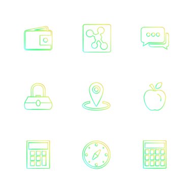 iş yaratıcı düz tasarım simgeler vektör koleksiyonu