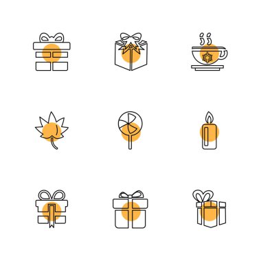 çeşitli vektör app simge kümesi  