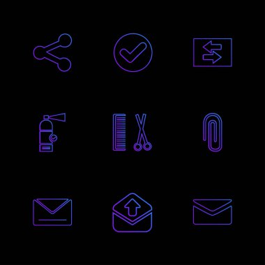 iş yaratıcı düz tasarım simgeler vektör koleksiyonu