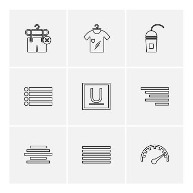 minimalist düz vektör app simgeleri beyaz arka plan üzerinde