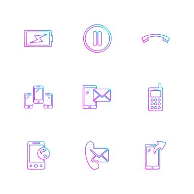 minimalist düz app simgeleri 