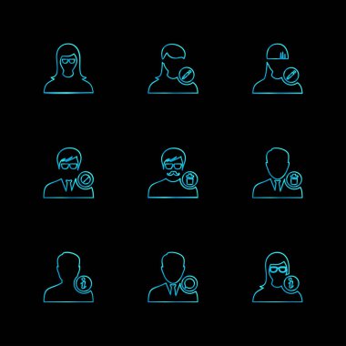 düz vektör çizim simgeler, App simgelerin ayarlamak 